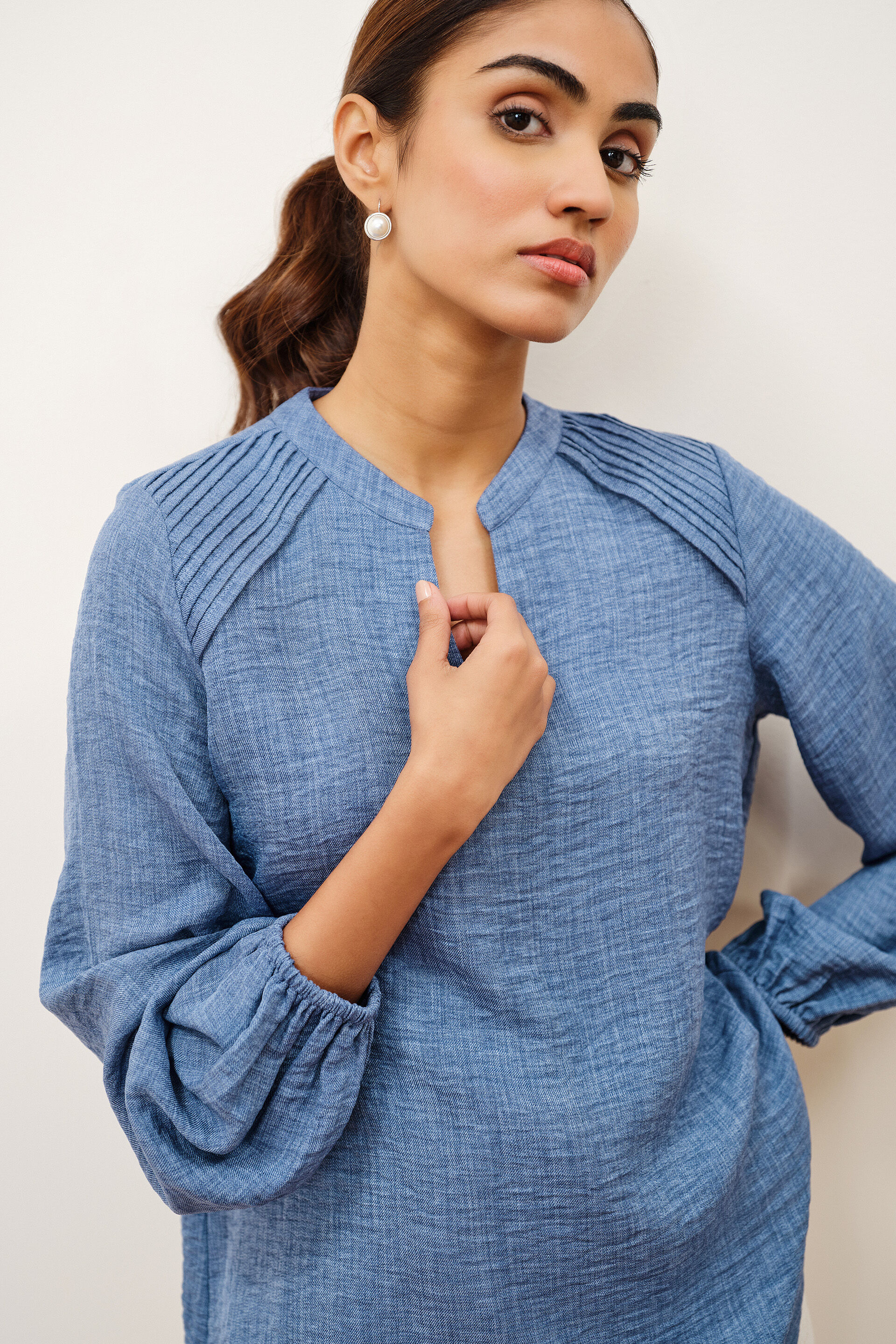 Ilian Blue Top, Blue, image 2